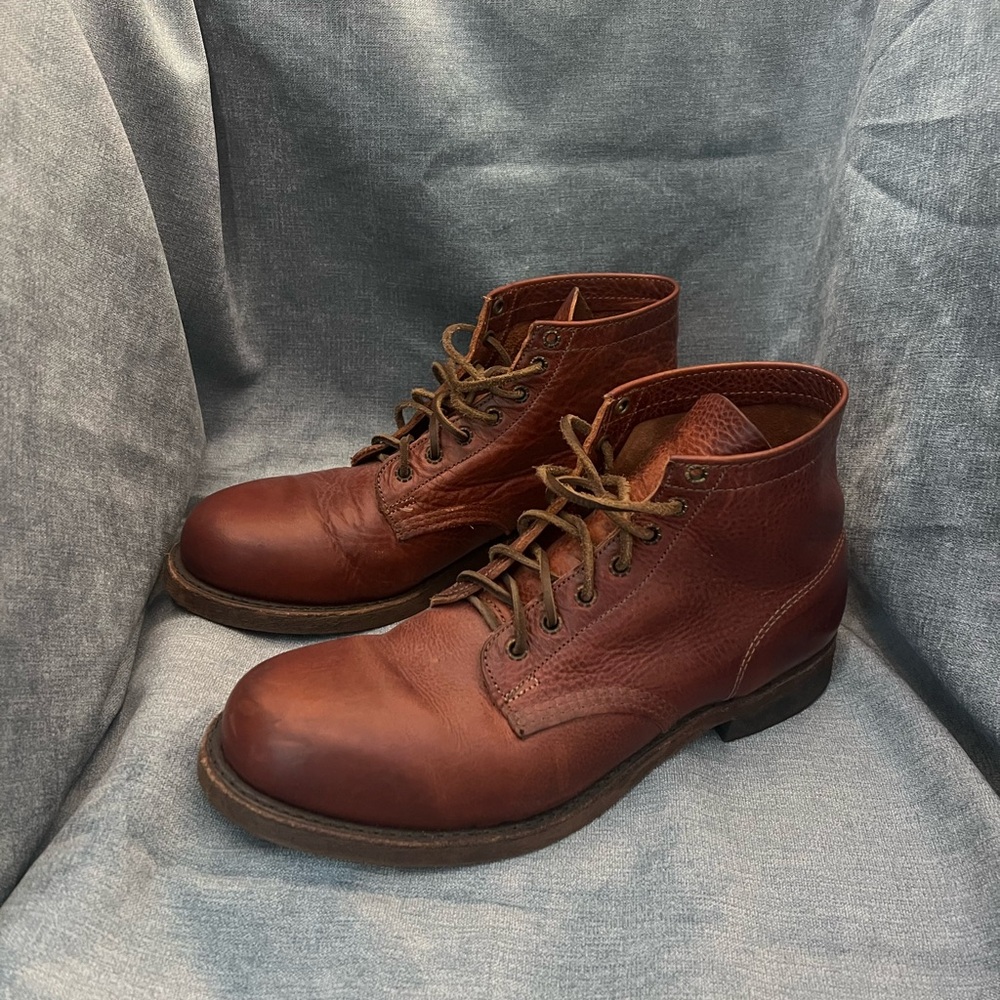 Frye Brown Leather Heritage Boots